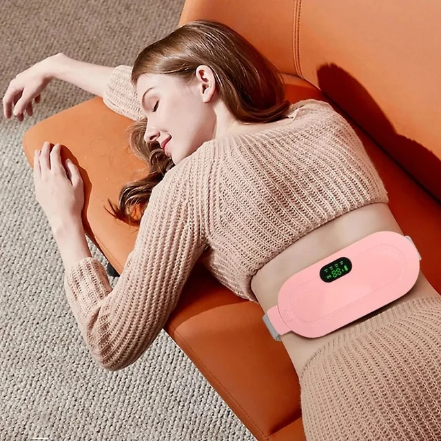 Period Cramp Relief Massager & Heating Pad-Portable - DropShp