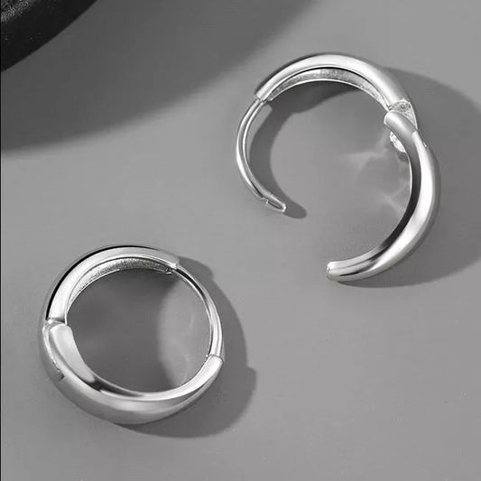 Silver Small Hoop Earrings - DropShp