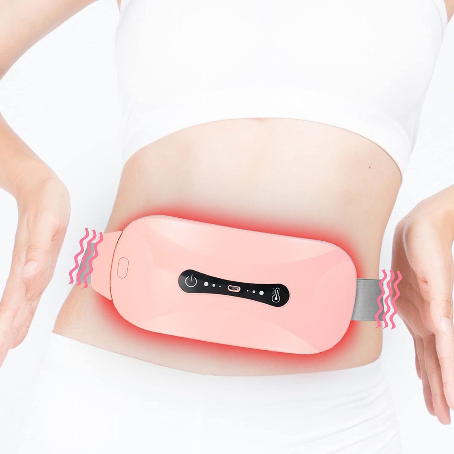 Period Cramp Relief Massager & Heating Pad-Portable - DropShp