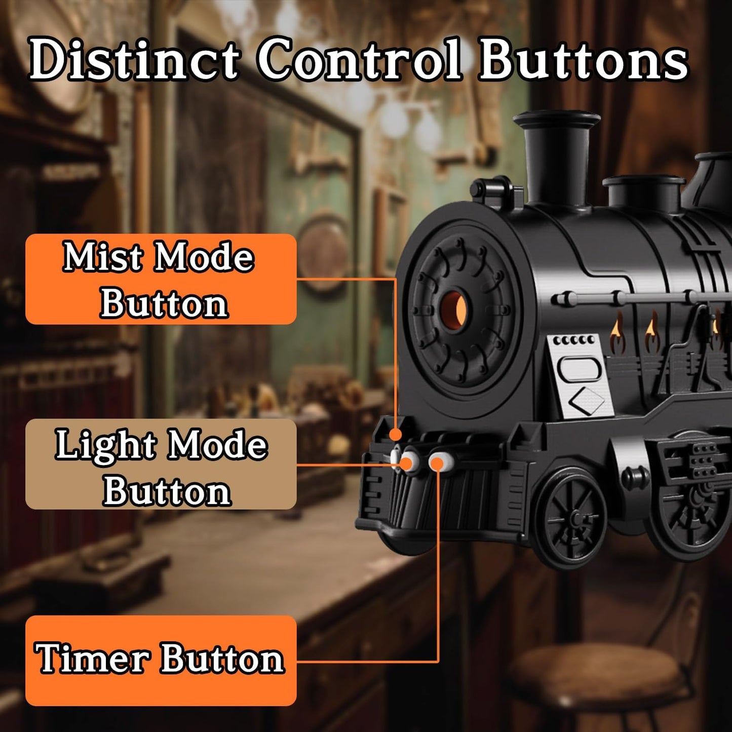 Train Engine Shape Aroma Diffuser - DropShp