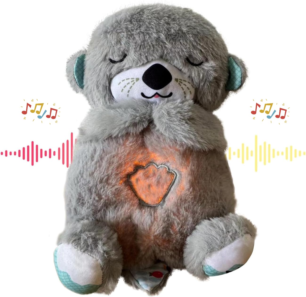 Breathing Teddy Baby Gift with Music, Lights & Breathing Motion Infant Toys for Newborns - DropShp