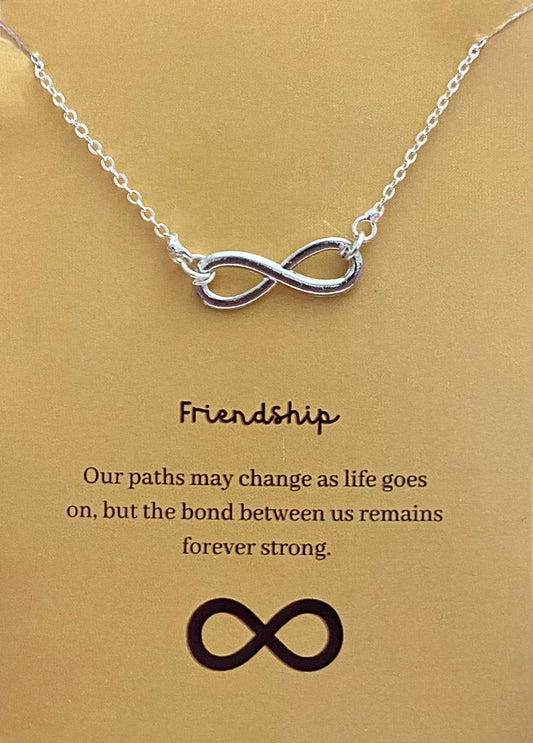 Silver Infinity Charm Necklace - DropShp