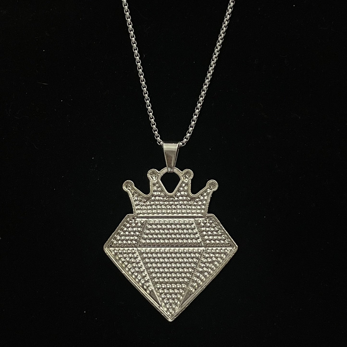 King Iced Out Hip Hop Pendant Necklace With Chain - DropShp