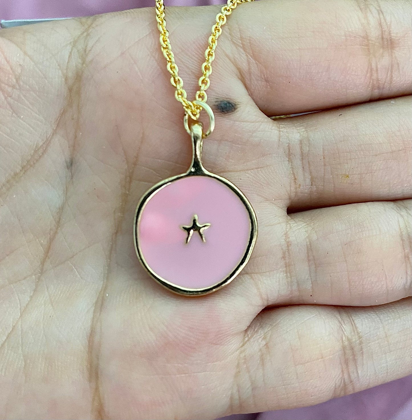 Waterproof Pink Star Charm Necklace - DropShp