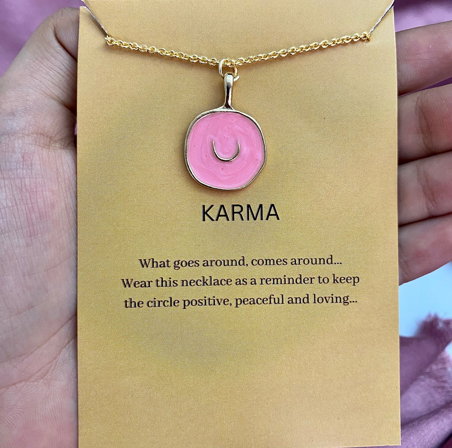 Waterproof Pink Moon Charm Necklace - DropShp