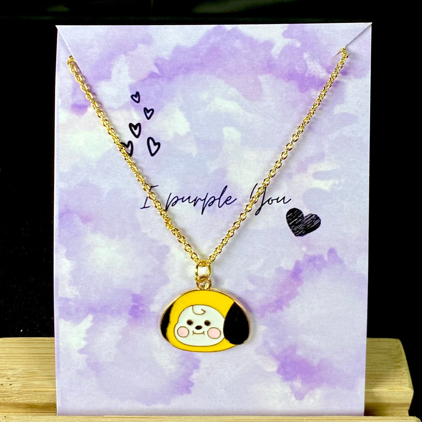 Cute Chimmy BTS Character Necklace 4 (Golden) - DropShp
