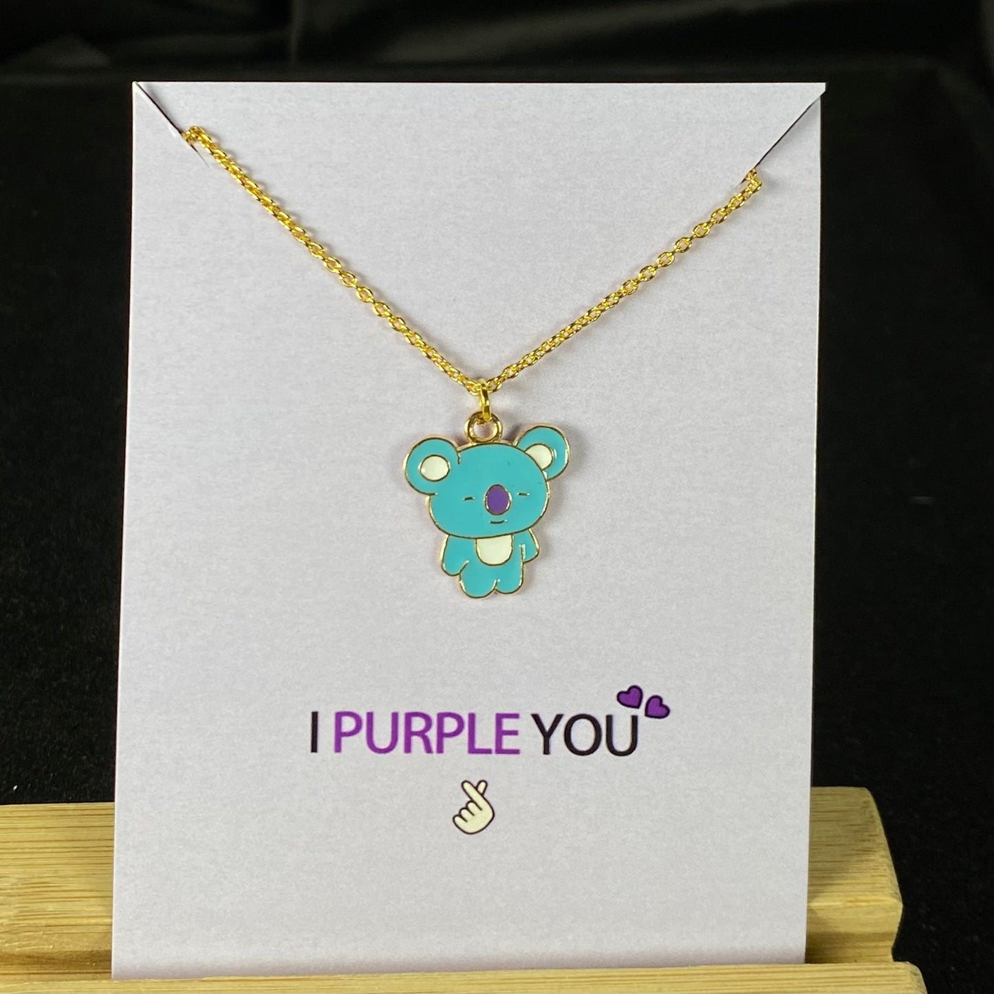 Cute Koya BTS Character Necklace (Golden) - DropShp
