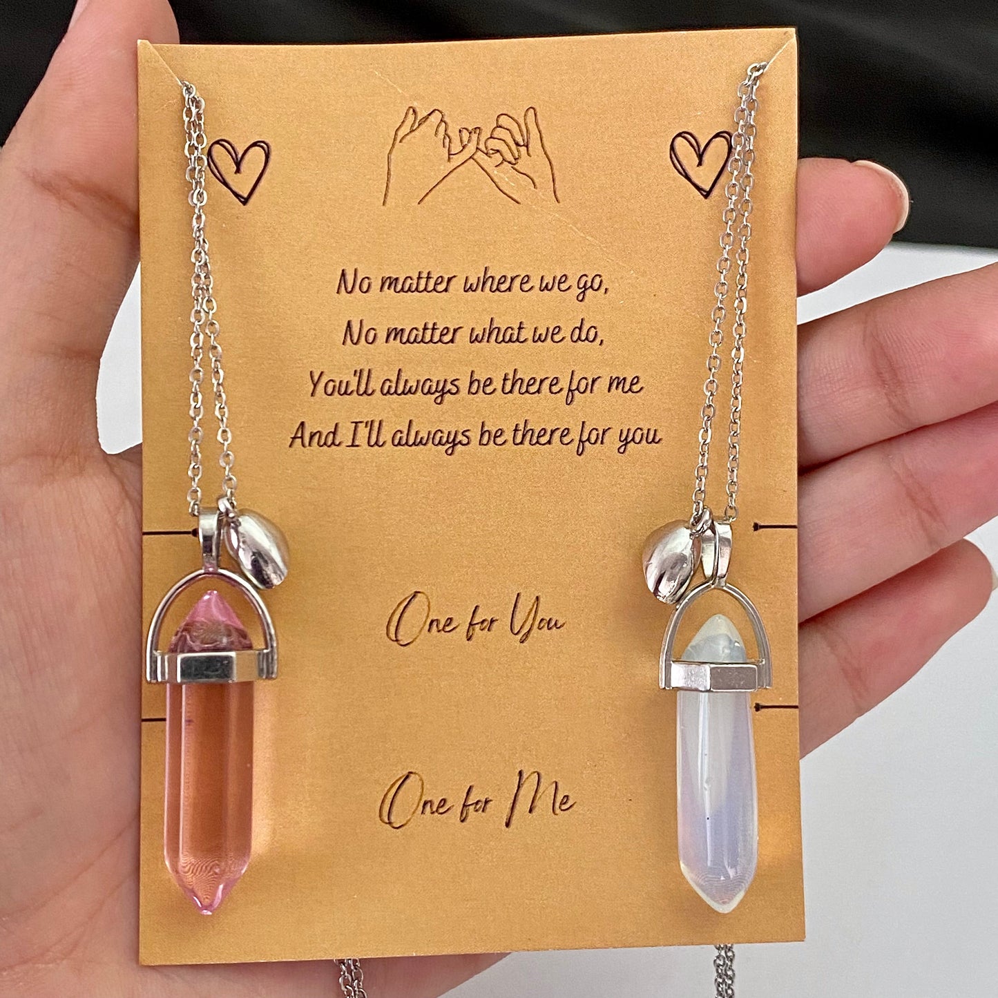 Pencil Pendant Couple Necklace (D-1) - DropShp