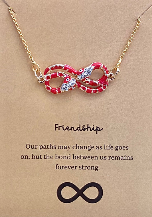 Red Infinity Evil Eye Necklace - DropShp