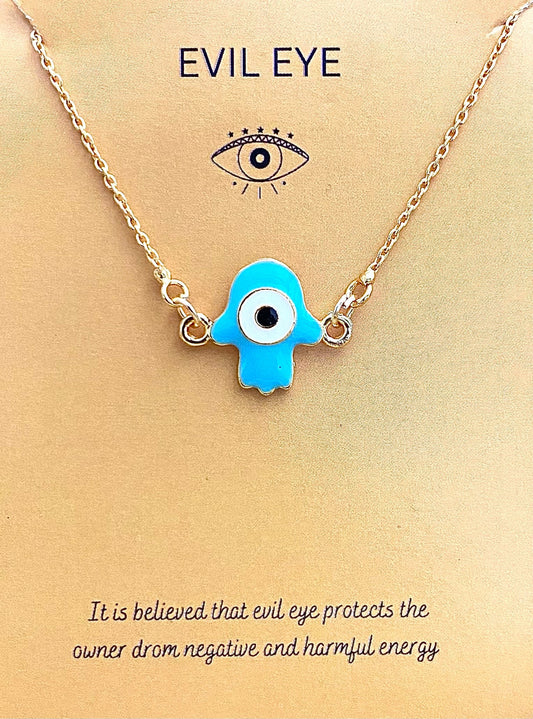 Waterproof Hamsa Hand Charm Necklace - DropShp