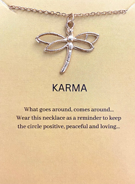 Minimal Golden Dragon Fly Card Necklace| Perfect for Dailywear - DropShp