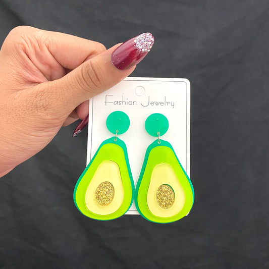 Avocado Quirky Earrings - DropShp