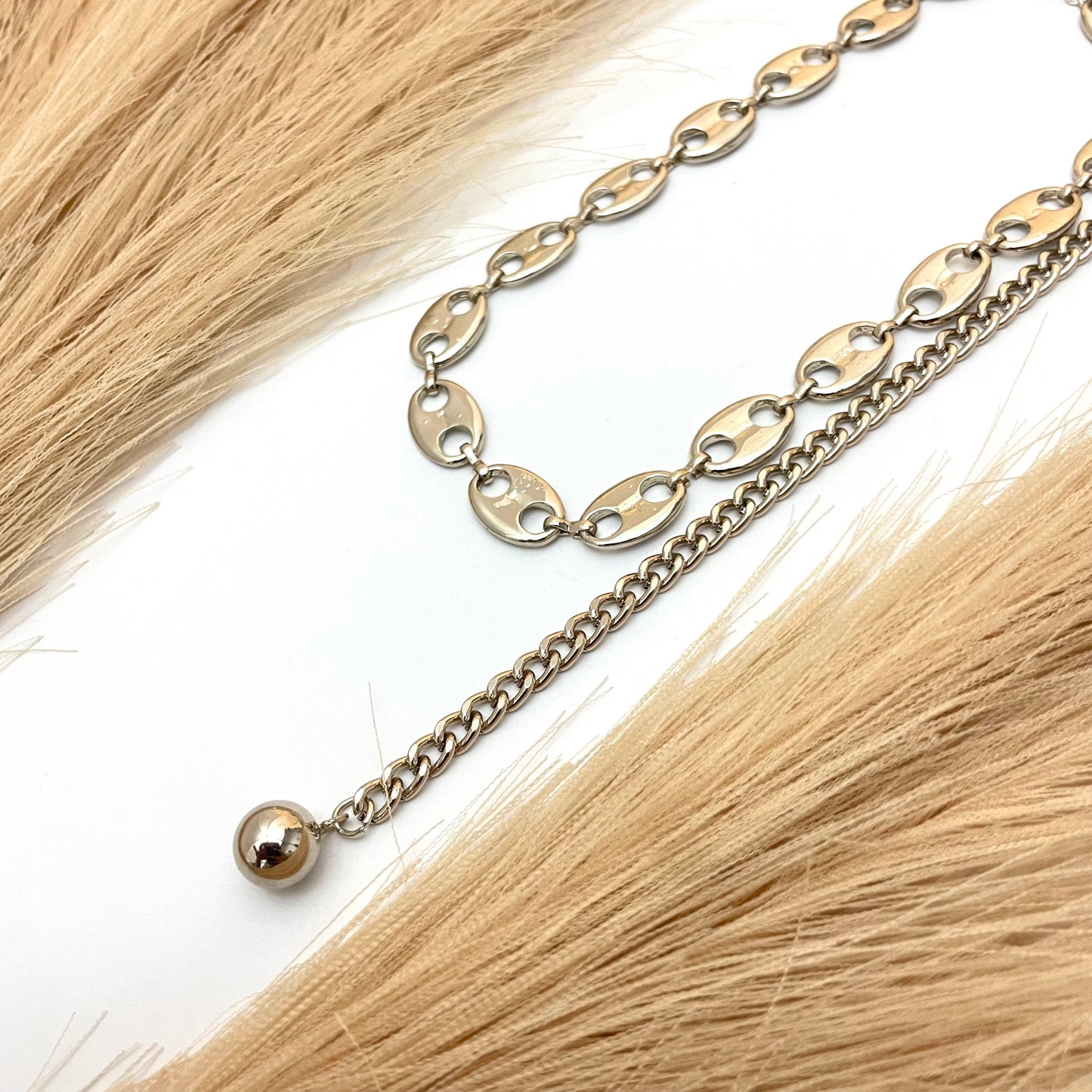 Alloy Link Chain Necklace - DropShp