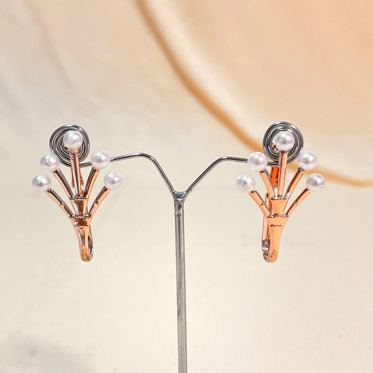 Rosegold Pearl Earrings - DropShp