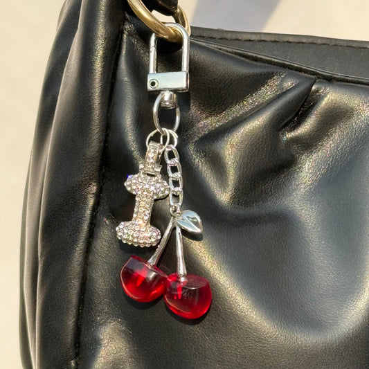 Cute Alloy Cherry Charm Bag Keychain for Women and Girls | Stylish Bag Accessories - DropShp