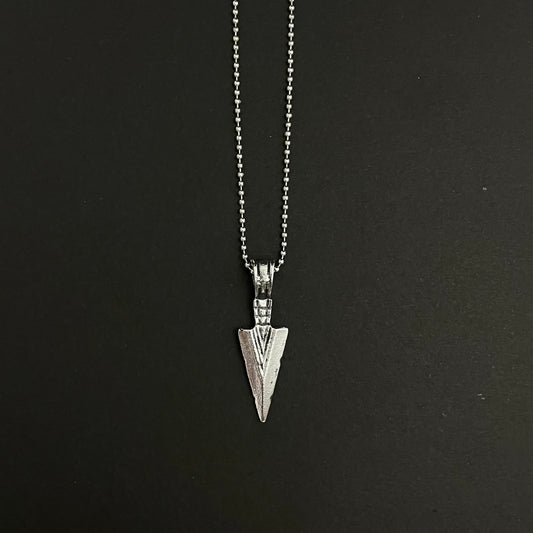 Black Arrow Charm Necklace For Boys With Ball Chain - DropShp