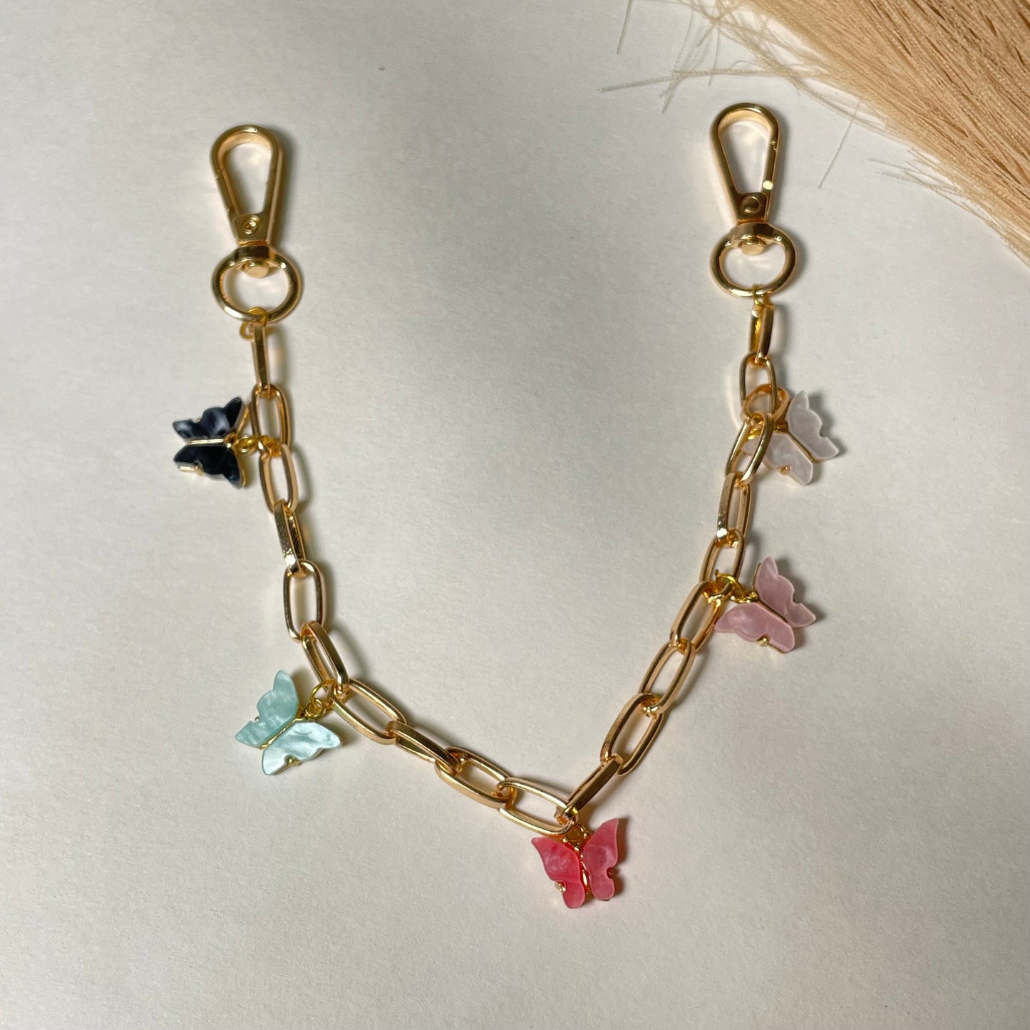 Cute Trendy Handbag & Handpurse Chunky Butterflies Charms Chain - DropShp