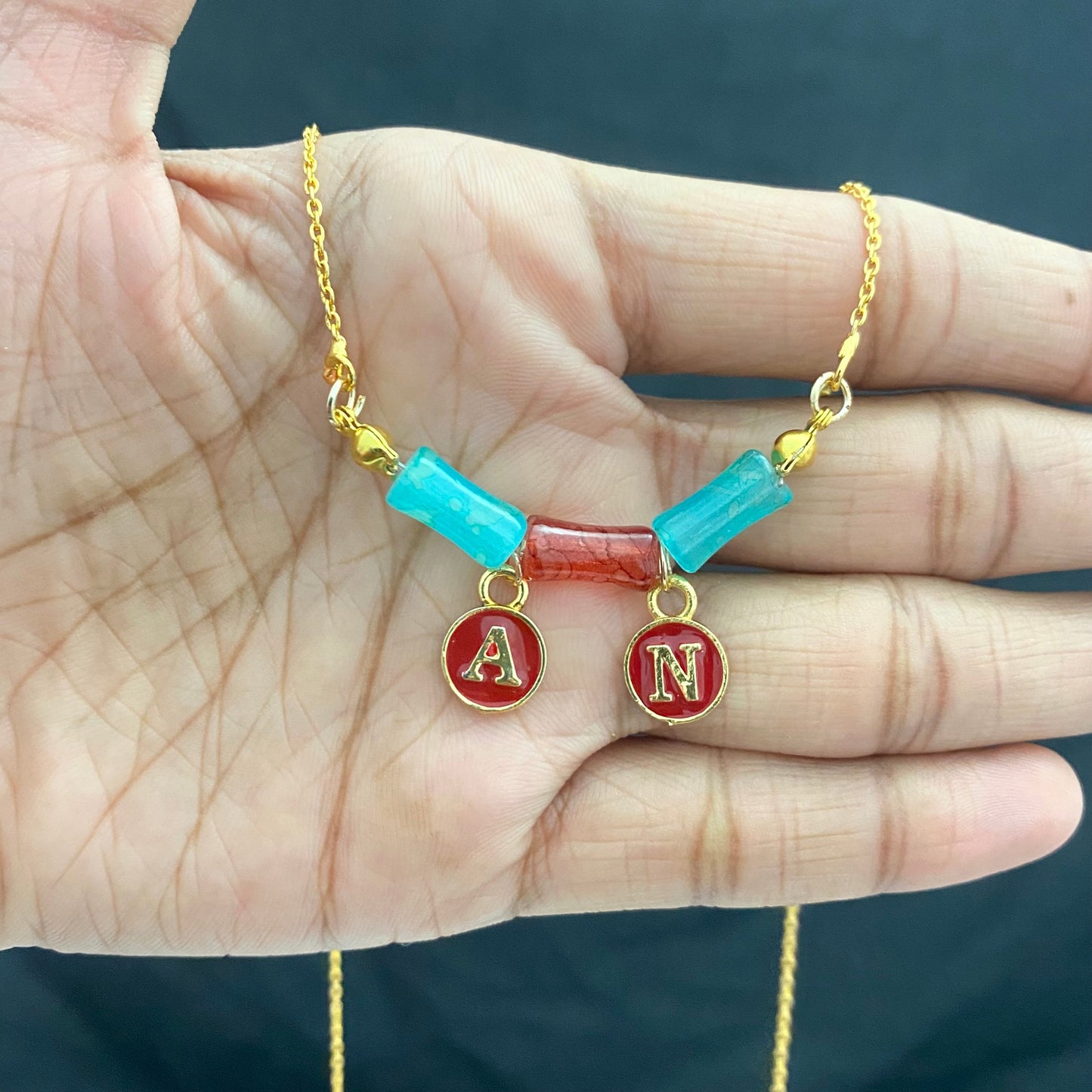 Waterproof Hanging Initial Charm Necklace - DropShp