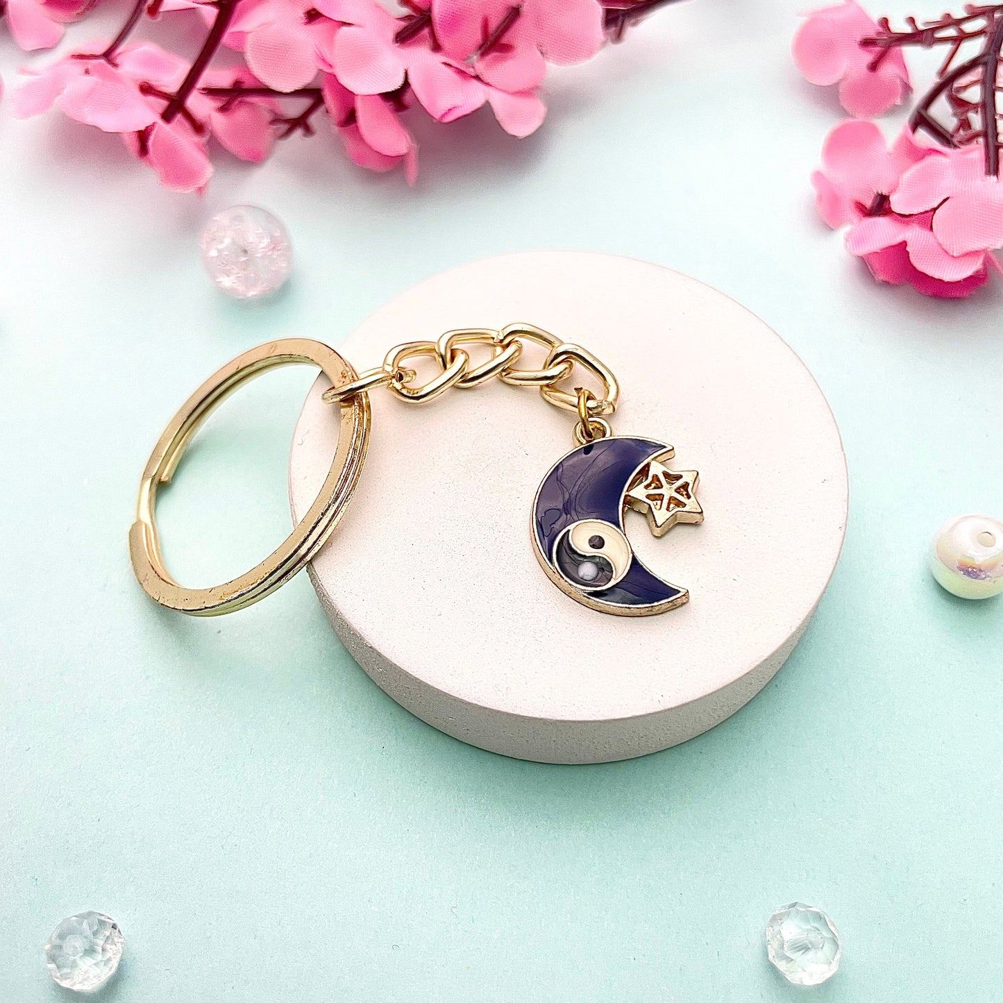 Cute Moon Charm Key Chain For Bag & Key - DropShp