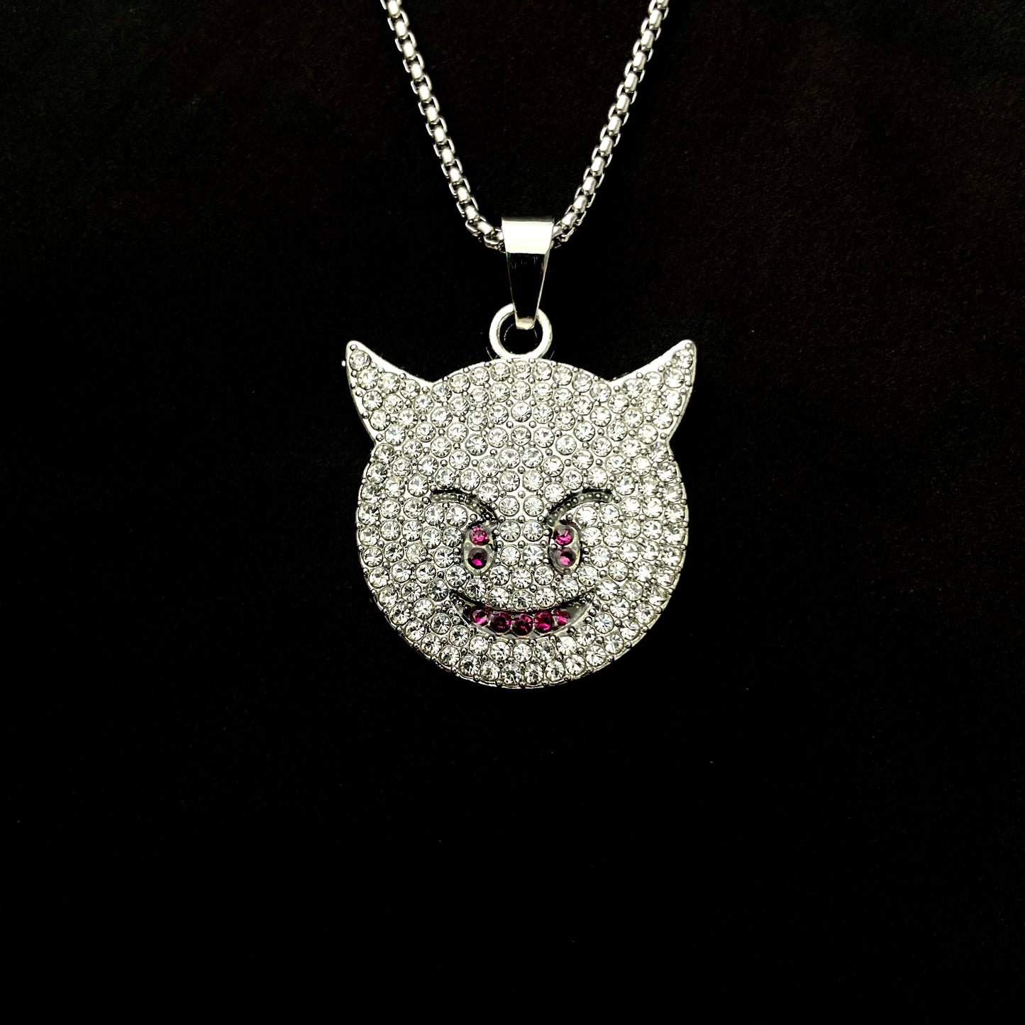 Demon Iced Out Hip Hop Pendant Necklace With Chain - DropShp