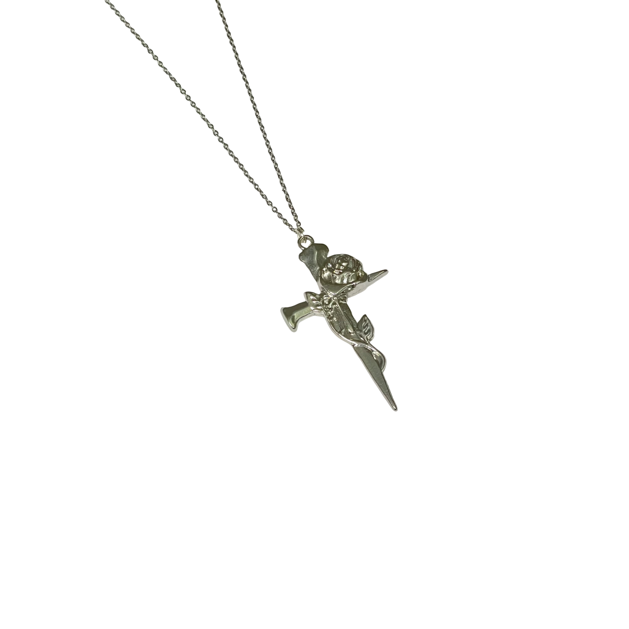 Gift For Valentine's Day Silver Cross Necklace For Girls - DropShp
