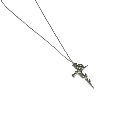Gift For Valentine's Day Silver Cross Necklace For Girls - DropShp