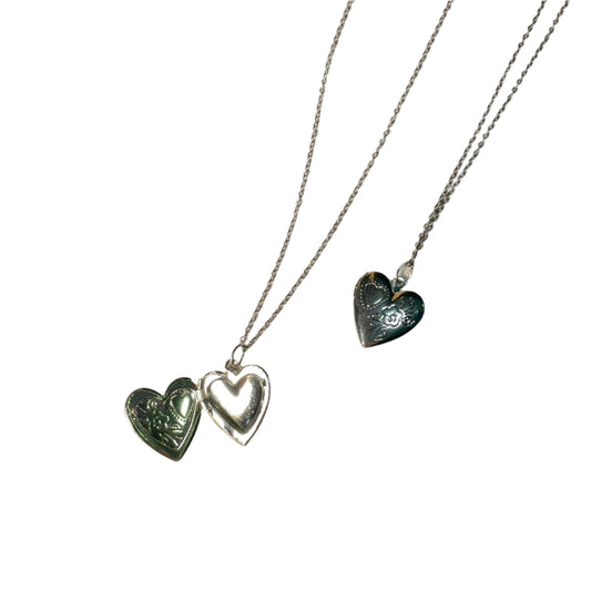 Valentine's Day Silver Heart Necklace Gift For Your Loved Ones - DropShp