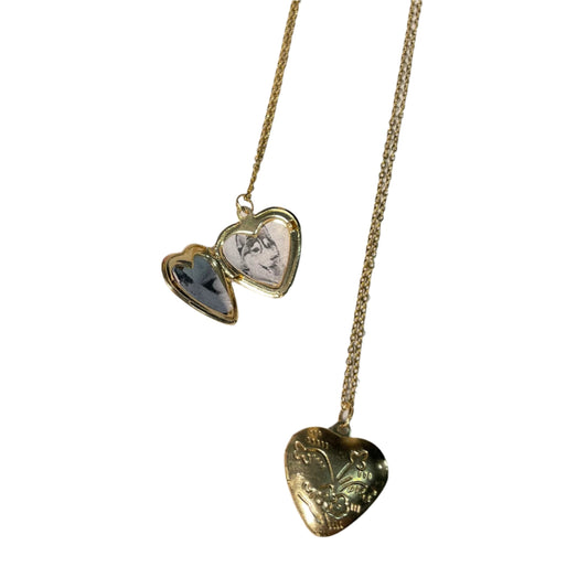 Valentine's Day Golden Heart Necklace Gift For Your Loved Ones - DropShp