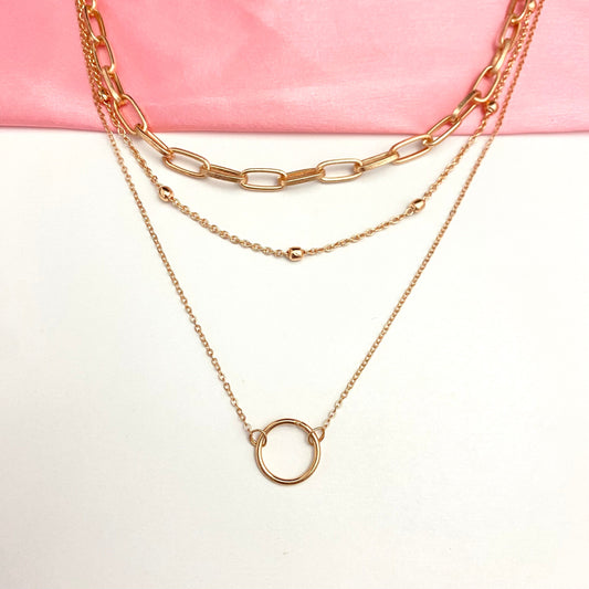 Triple Layered Ring Necklace - DropShp