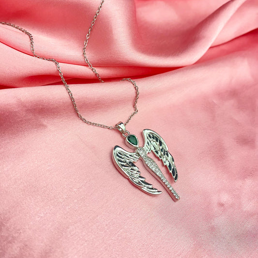 Stainless Steel Stylish Devil Angel Pendant Necklace - DropShp