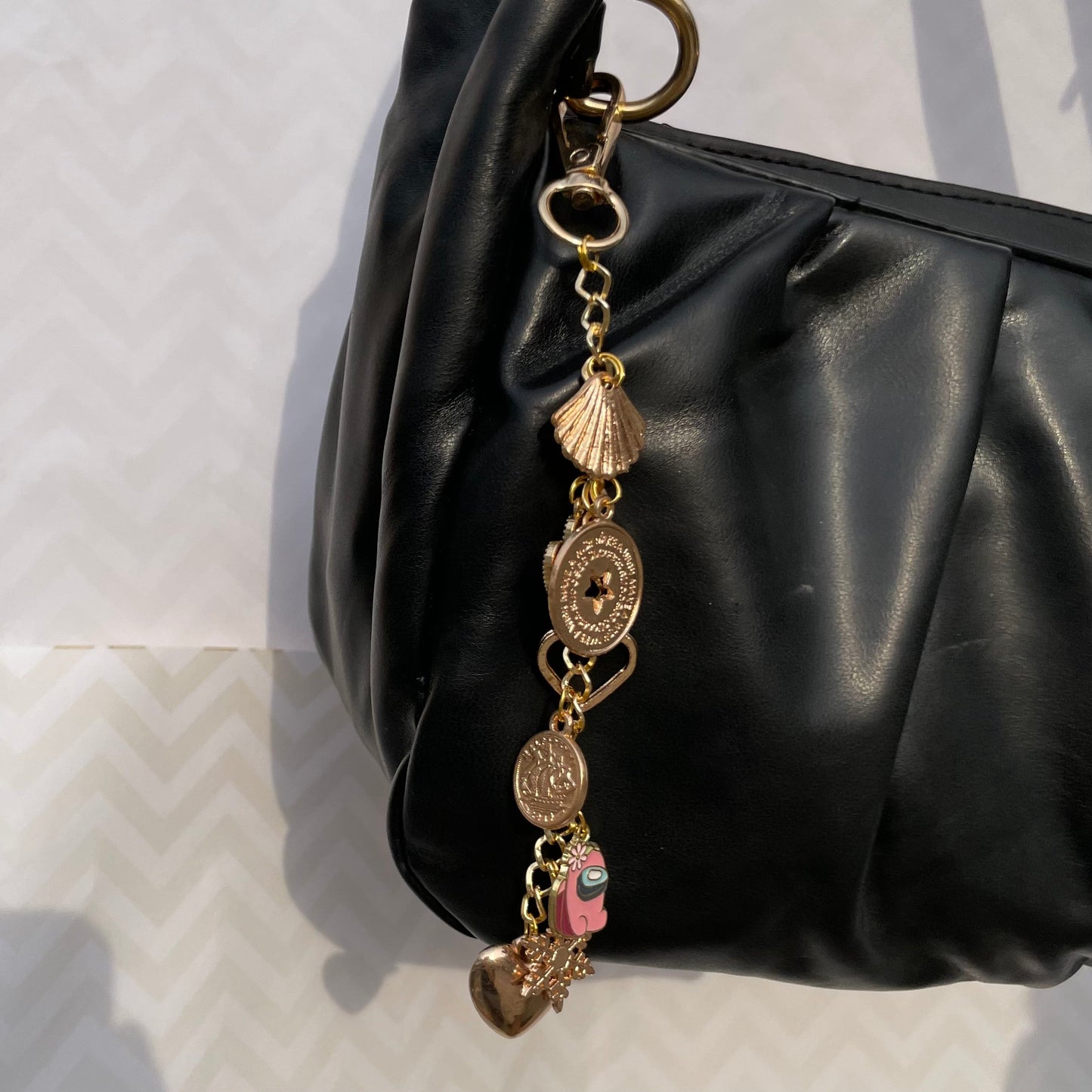 Cute Alloy Bag Keychain With Multi Charms for Women and Girls | Stylish Bag Accessories - DropShp
