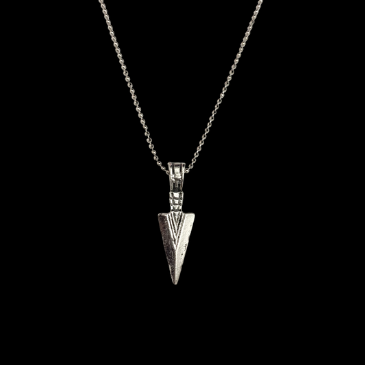 Silver Arrow Charm Pendant Necklace For Boys With Ball Chain - DropShp