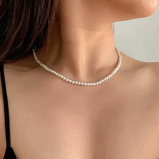 Minimal Pearl Choker - DropShp