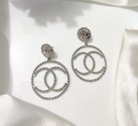 Silver Textured chic Earrings - DropShp