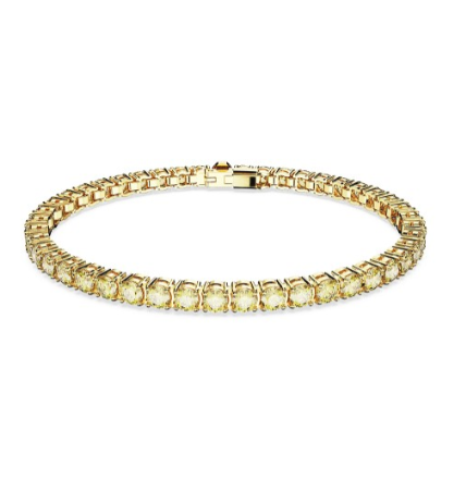 18K Gold Plated Anti-tarnish Cubic Zirconia Tennis Bracelet For Men & Women Hip Hop Jewelry - DropShp