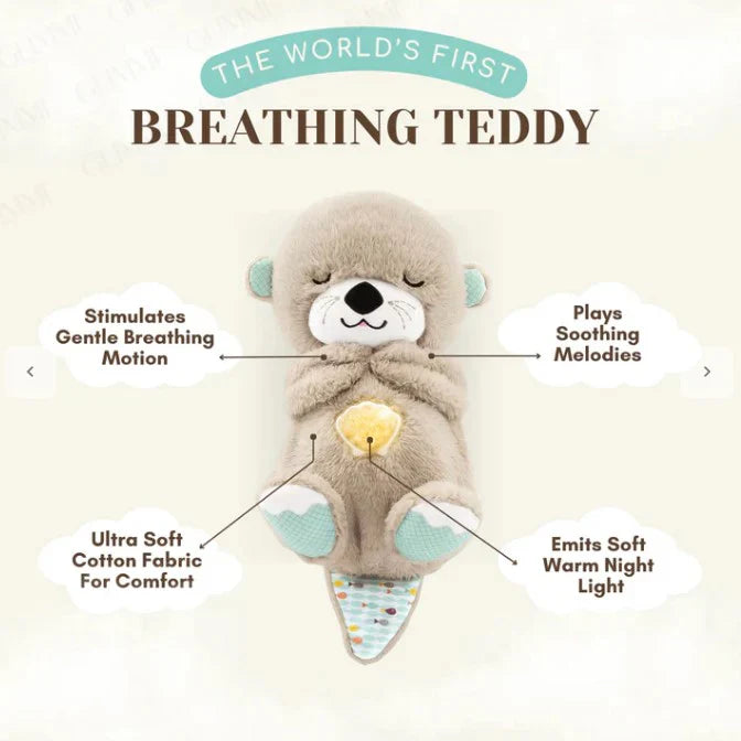 Breathing Teddy Baby Gift with Music, Lights & Breathing Motion Infant Toys for Newborns - DropShp