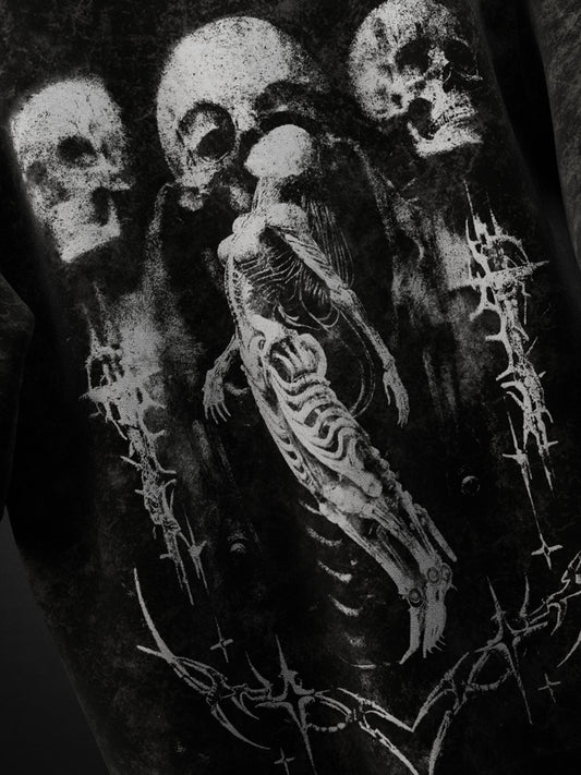 DARK AGE ACID WASH OVERSIZED T-SHIRT