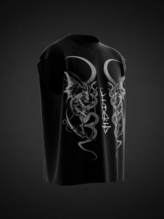 TWIN SATAN UNISEX BOXY VEST