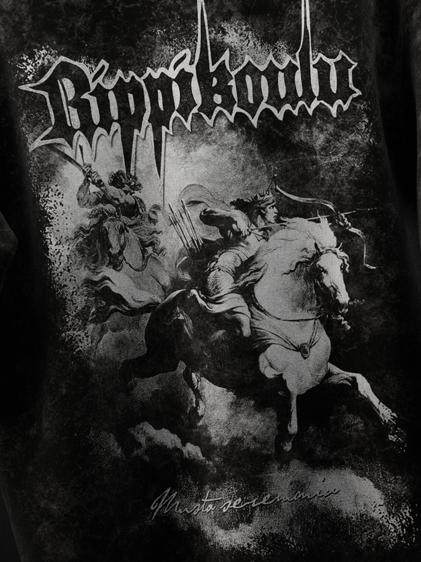 RIPPIKOULU ACID WASH OVERSIZED T-SHIRT