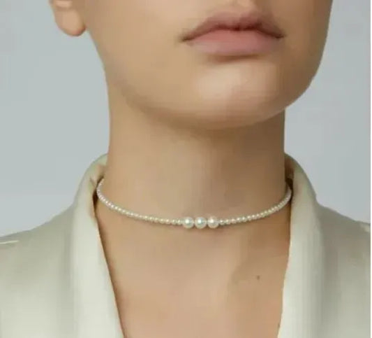 Elegant Pearl Choker - DropShp