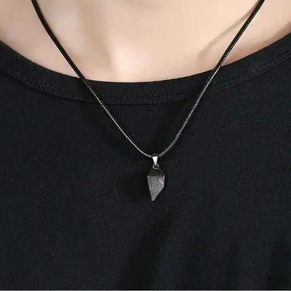 Magnetic Heart Pendant Couple Necklace - DropShp