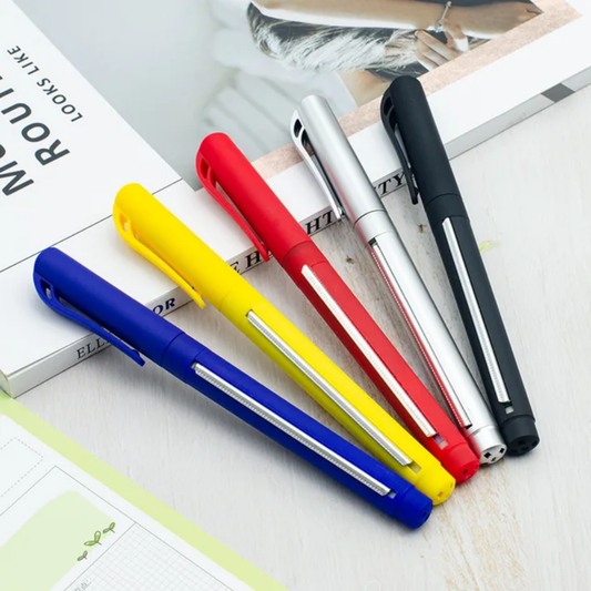 Retractable Pullout Banner Pen | Pen With Paper Scroll Inside (Random Colour) - DropShp