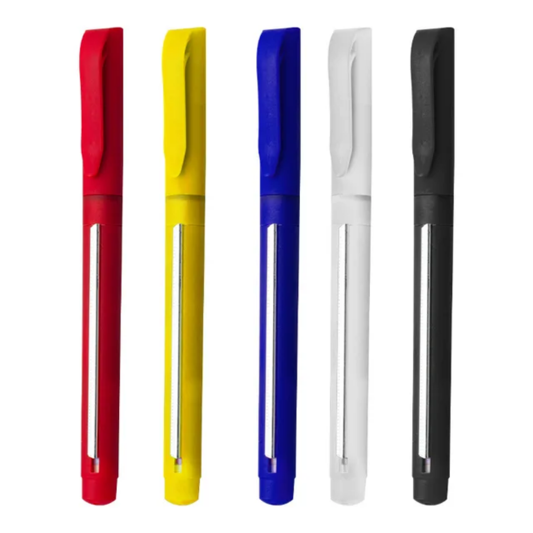 Retractable Pullout Banner Pen | Pen With Paper Scroll Inside (Random Colour) - DropShp