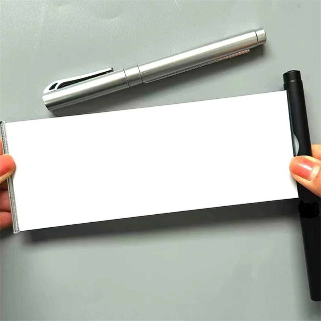 Retractable Pullout Banner Pen | Pen With Paper Scroll Inside (Random Colour) - DropShp