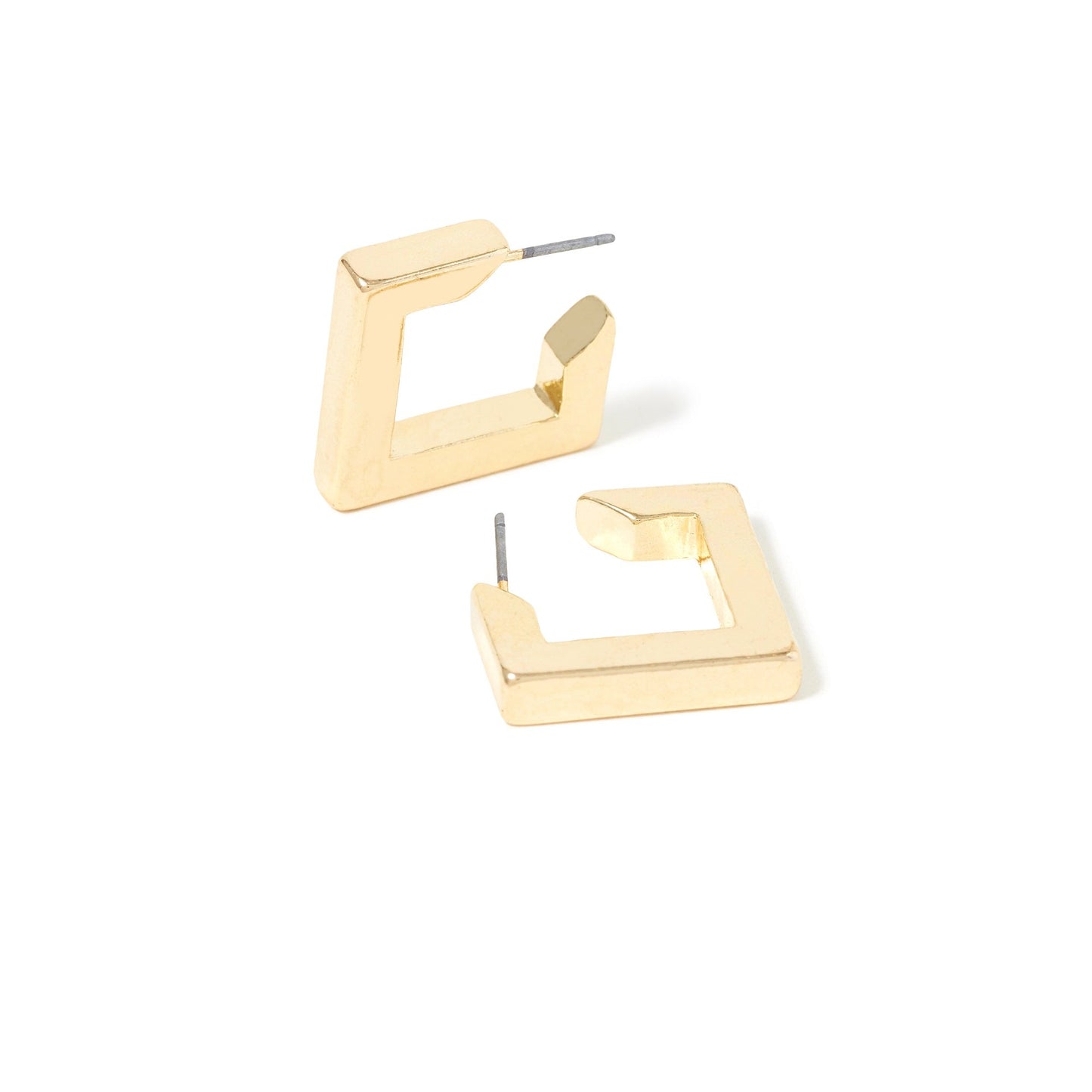 Gold Plated Half Hoop Earring - DropShp