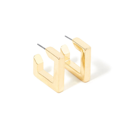 Gold Plated Half Hoop Earring - DropShp