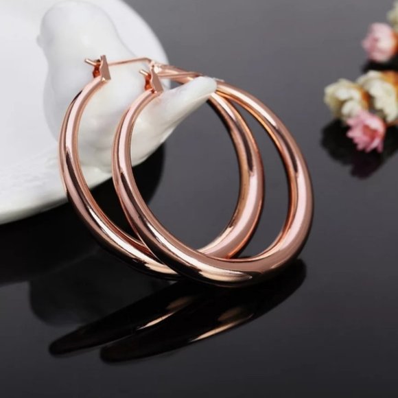Rosegold Hoop Earrings - DropShp
