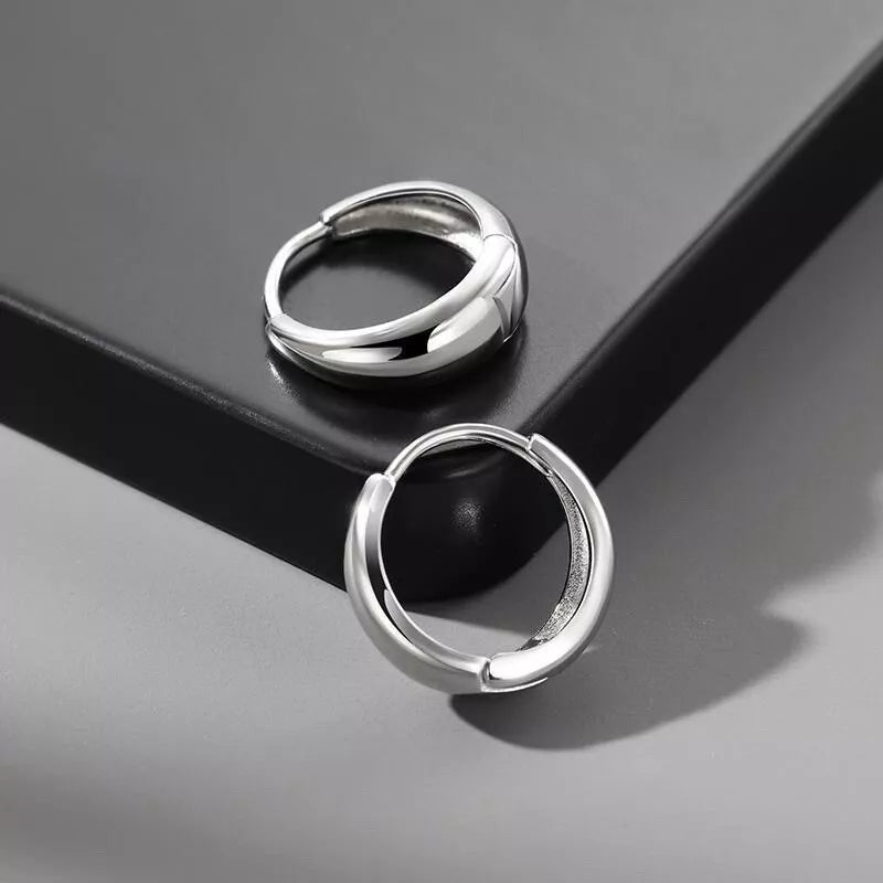Silver Small Hoop Earrings - DropShp