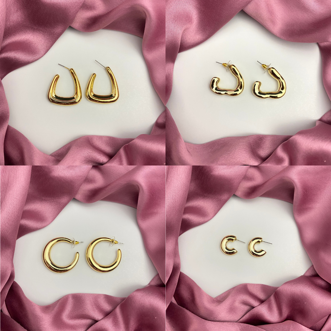 Pack Of 4 Tear Drop Earrings Combo Perfect For Dailywear - DropShp