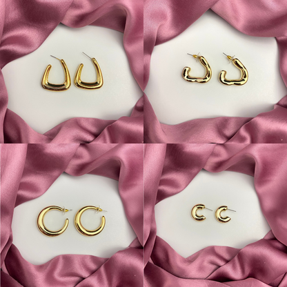 Pack Of 4 Tear Drop Earrings Combo Perfect For Dailywear - DropShp